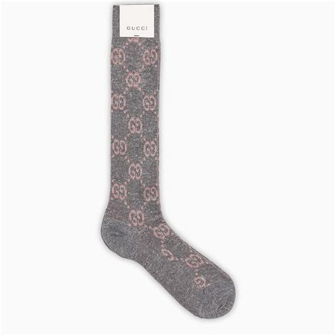 gucci socks grey and pink